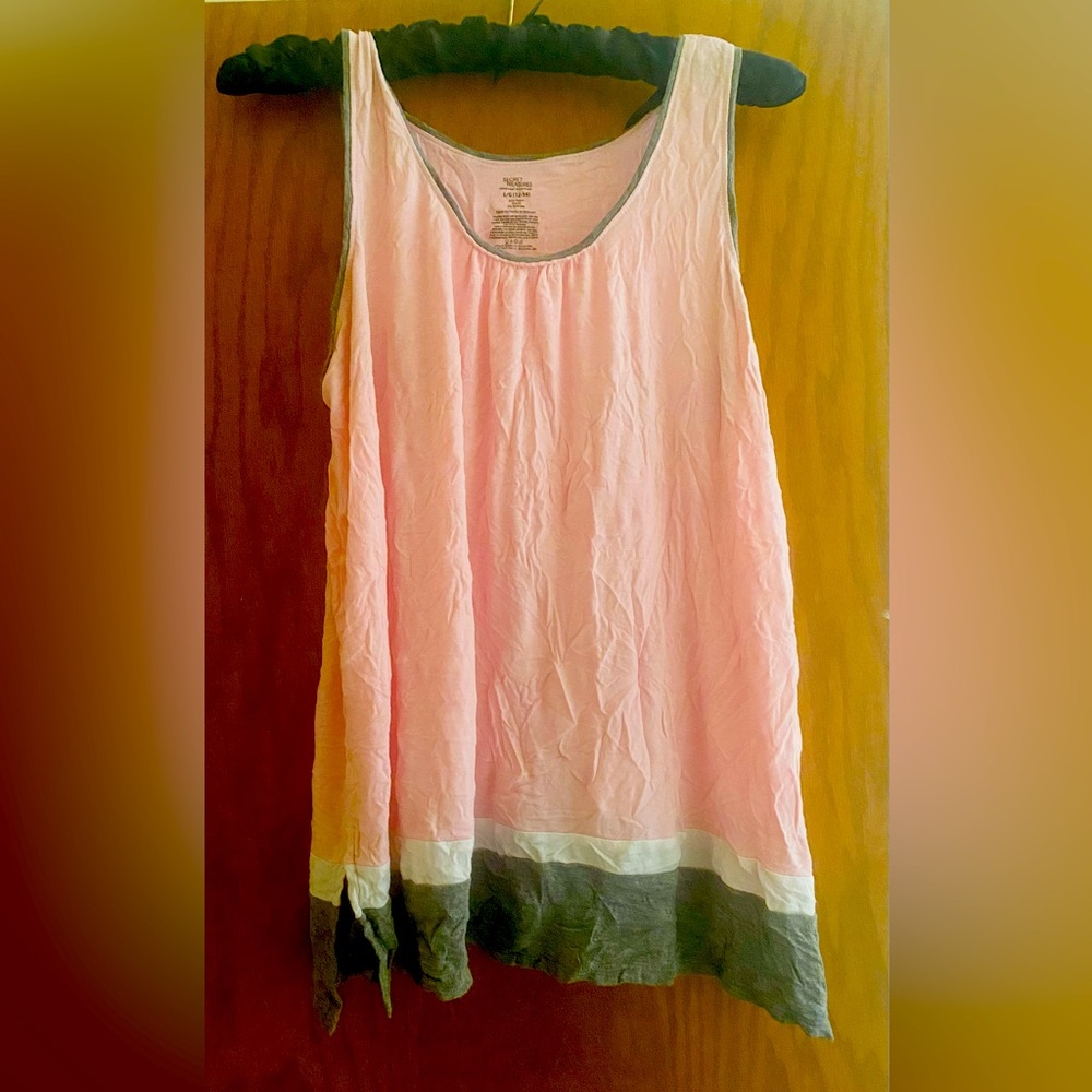 Pink and grey tank